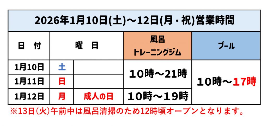 2026成人の日営業時間